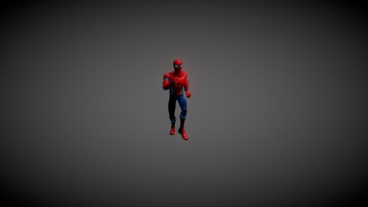 Spider man homecoming parkour 2 animation 3D Model