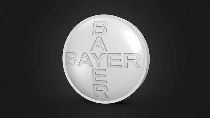 Bayer Pill 3D Model