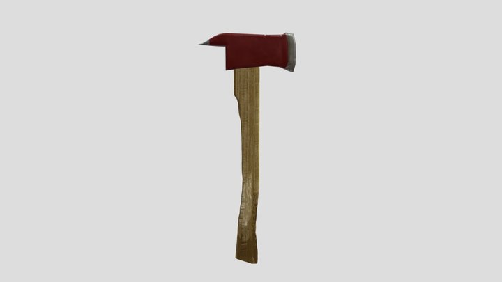Fire Axe Low Poly 3D Model 3D Model