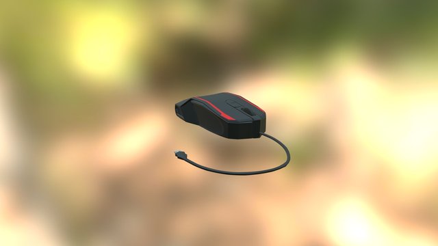 Computer Mouse (High poly) 3D Model