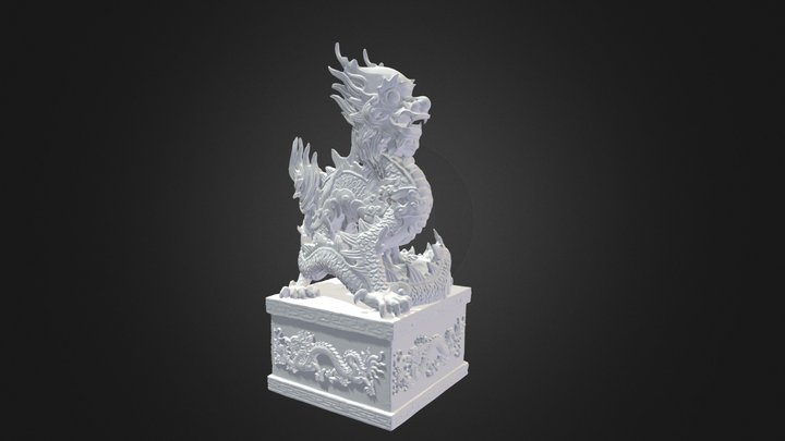 Dragon of the Nguyen Dynasty Sculpture 3D Model