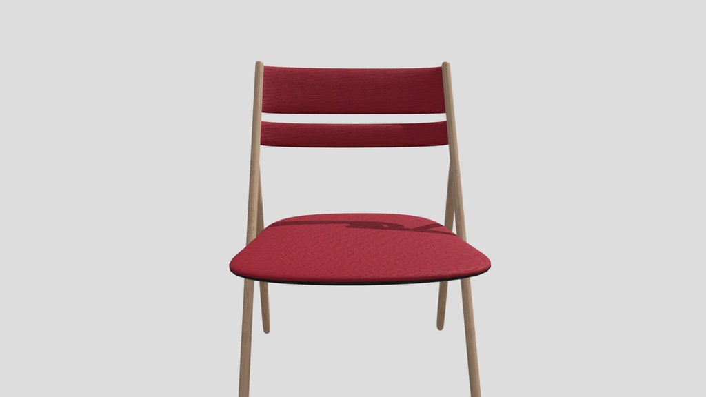 Wooden Chair with Separate Cushioned Seat