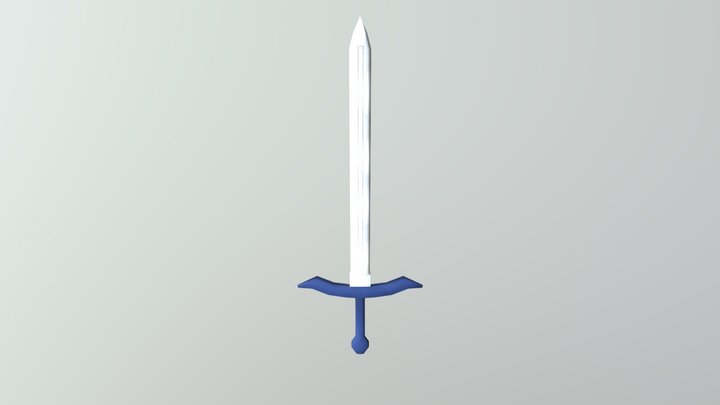 Minha primeira espada pintada 3D 3D Model