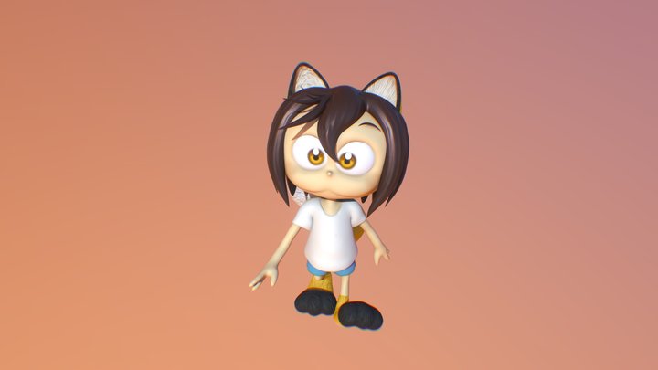 Yogin girl 3D Model