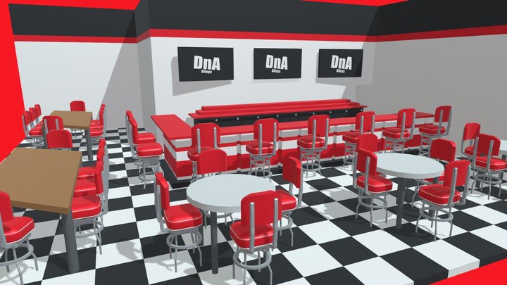 DnA Alley's Restaurant 3D Model