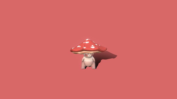 Mushroom Boy 3D Model