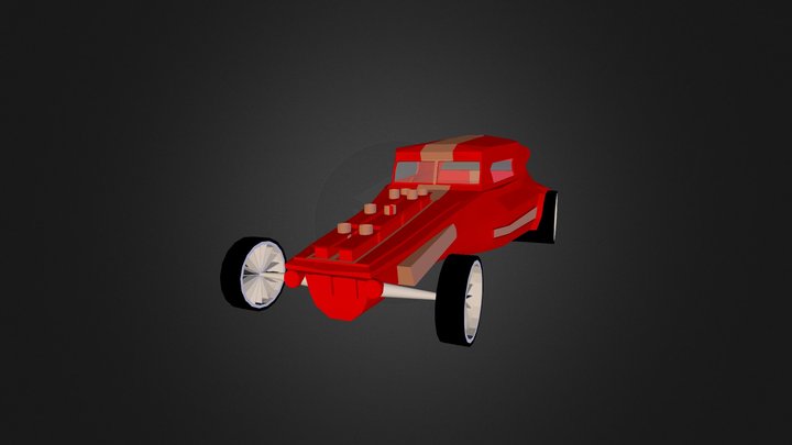 Steampunk car 3D Model