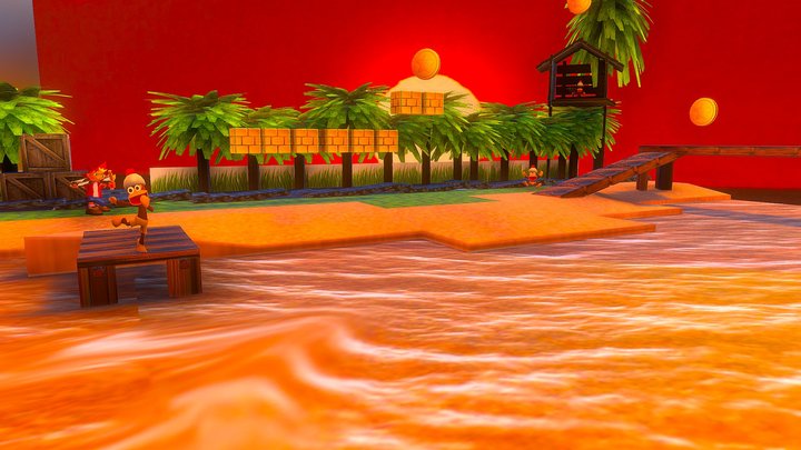 Game Environment Ape Escape 3D Model