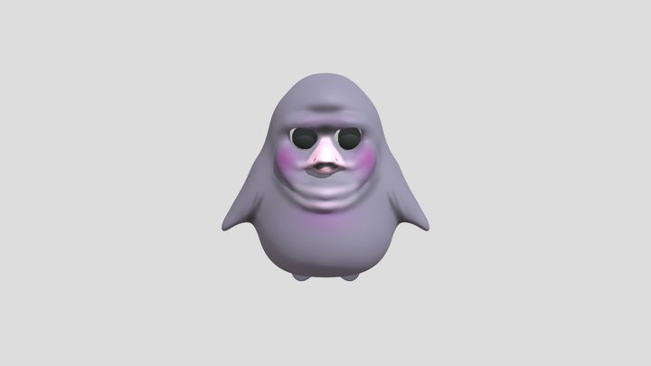 Cute, mad lil penguin 3D Model