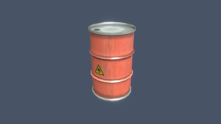 Oil Drum 3D Model