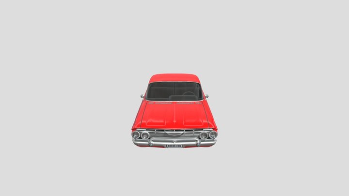 Low-poly-car-chevrolet-impala-1961 D 3D Model