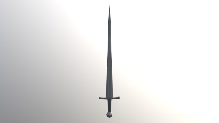 Medieval Sword 2 3D Model