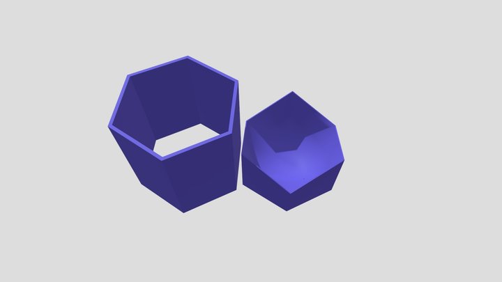 Mold for Bath Bomb Icosahedronn 9sm 3D Model