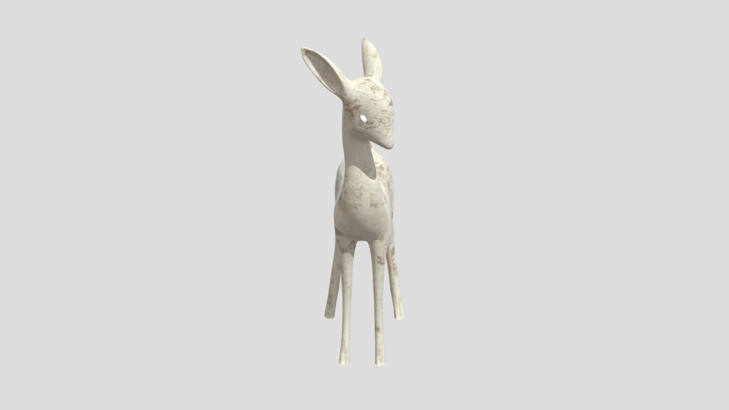 Marble Roe Deer Decorative Props