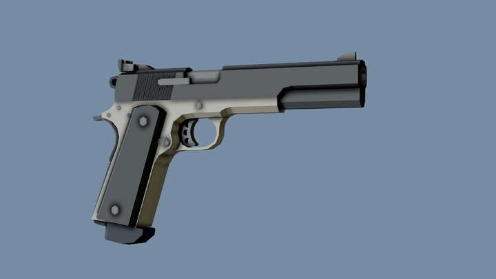 Low-Poly Peters Stahl 1911