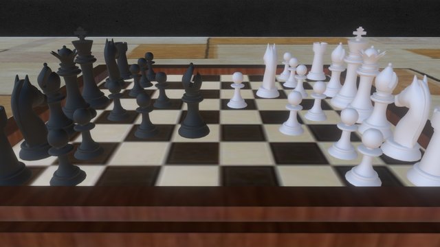 Chess Pieces 3D Model