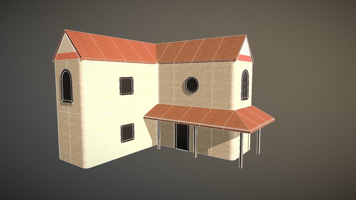 Roman Villa 3D Model