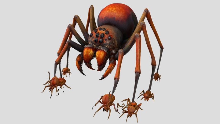 Emberlimb Broodmother - spider – Gratis 3D-model STL