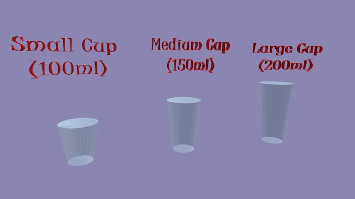 Cups - Blank 3D Model