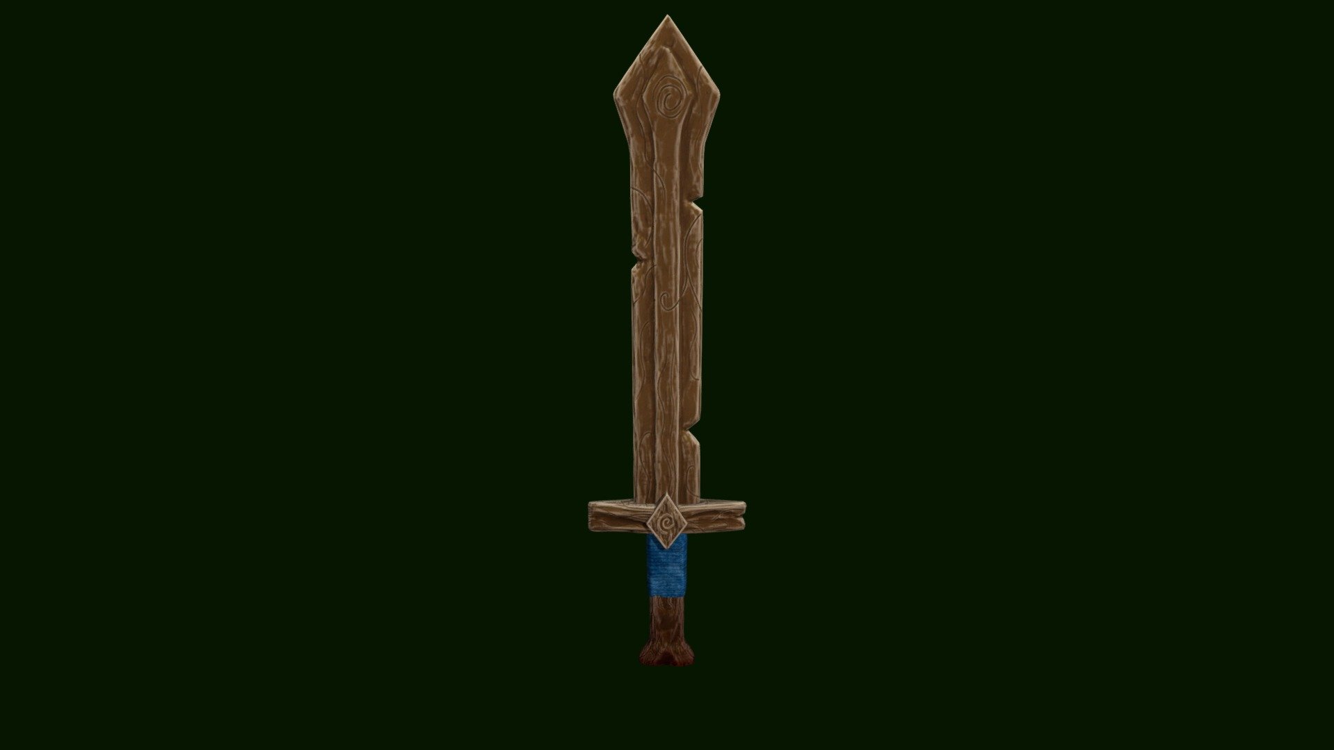 Stylized Wooden Bastard Sword 3D model by mattciavarella [51a6176