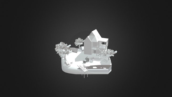 1DAE Ani08E Pestka Shakira Diorama 3D Model