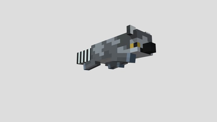 Ring-Tailed Lemur (Minecraft) 3D Model