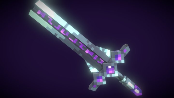 Minecraft Dark mage's sword 3D Model