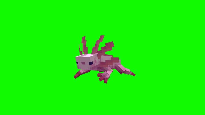 Mutant axolotl 3D Model