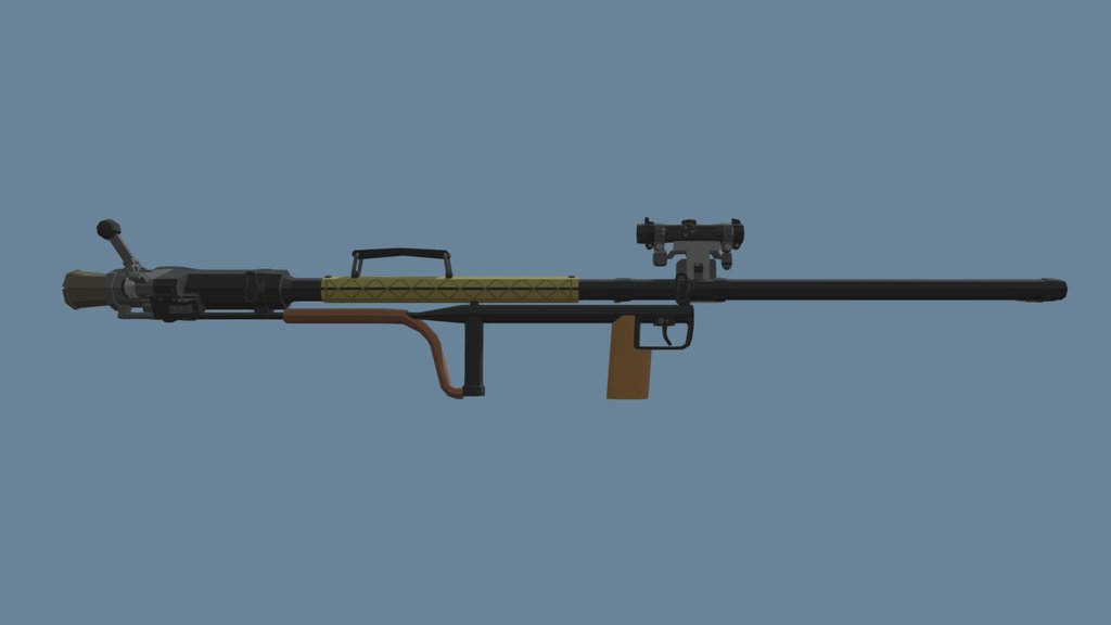 Carl Gustaf 20 mm Pvg m42 (Low-Poly)