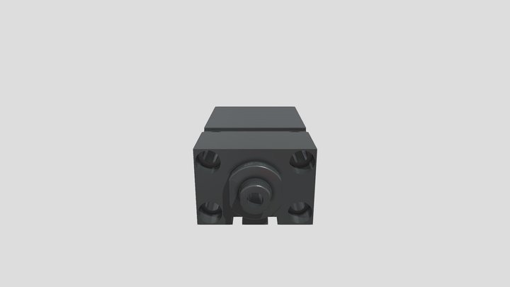Hydraulic Cylinder - Oil Ports X – Modèle 3D gratuit STL