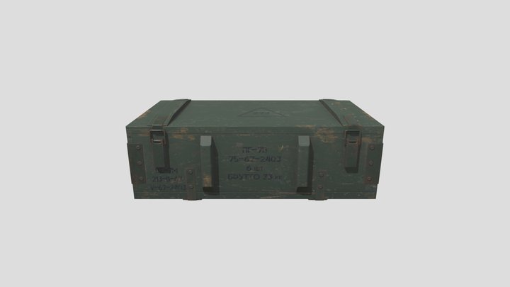 Military Crate 3D Model