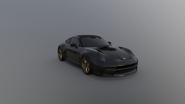 2022 Porsche 911 GT3 Touring 992 3D Model