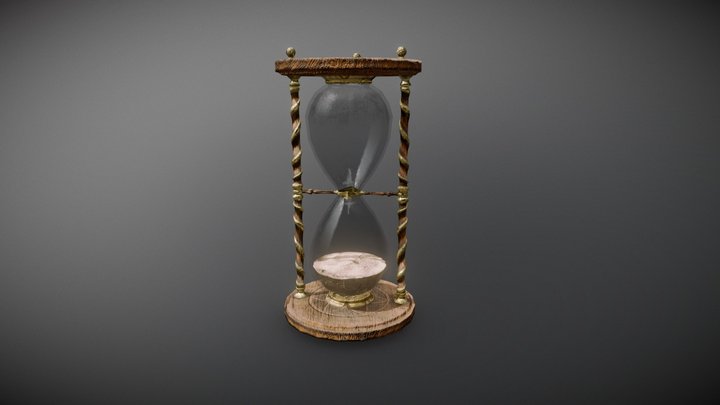 Medieval hourglass 3D Model