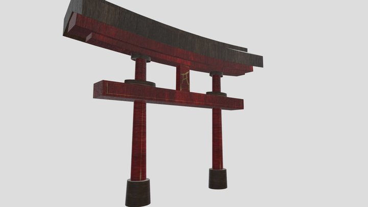 Torii Gate 3D Model