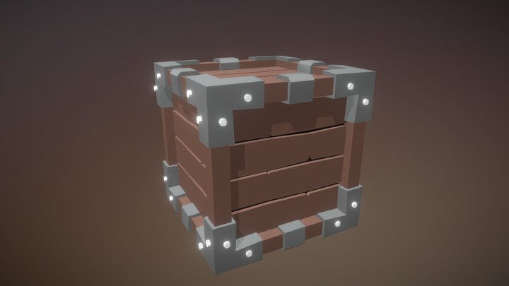 Box of Wood 3D Model