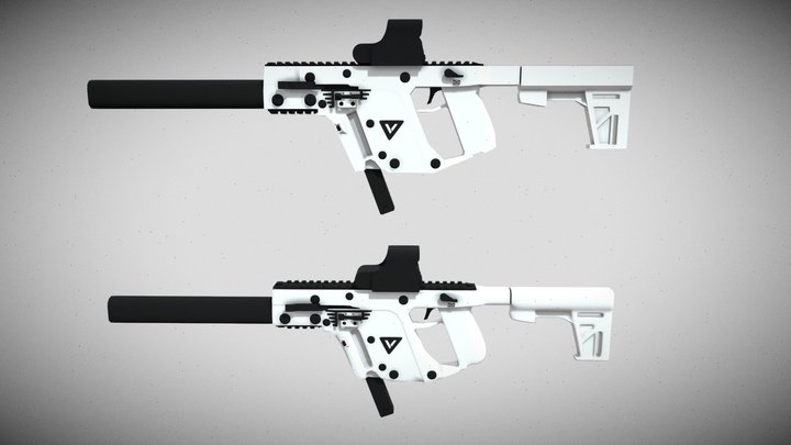Kriss Vector (Low/High-Poly version) 3D Model