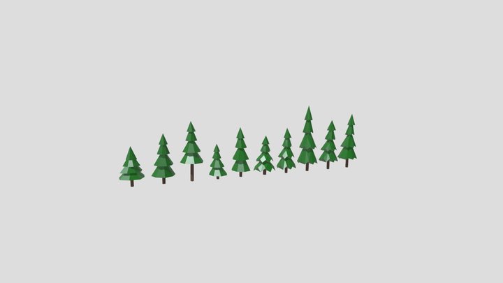 cone trees 3D Model