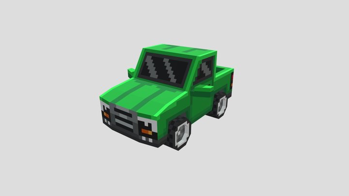 Low Poly Truck | Blockbench 3D Model
