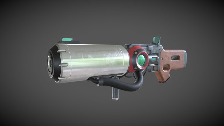 Gun Lowpoly 3D Model