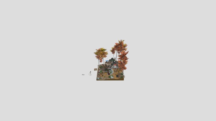 WIP-Diorama - Forest Loner 3D Model