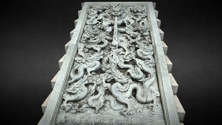 Dragon Sculpture - Danbi Stone 6# 3D Model