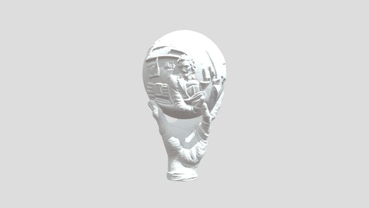 Escher Hand with Reflecting Sphere