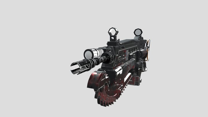 Gear Of War Lancer Gun 3D Model