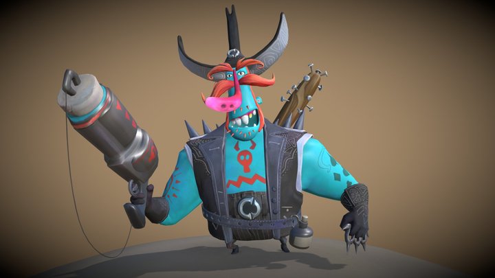 QuickDraw McGraw 3D Model