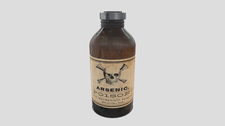 Arsenic Poison Bottle - Lowpoly