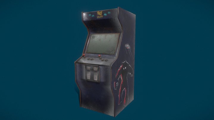 Old Arcade Machine 3D Model