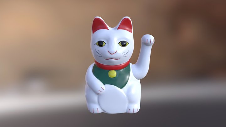 Maneki Neko 3D Model