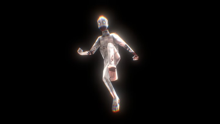 The Thin man LowPoly 3D Model