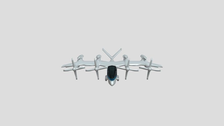 Vertical Aerospace EVTOL v2 lowpoly quad 3D Model