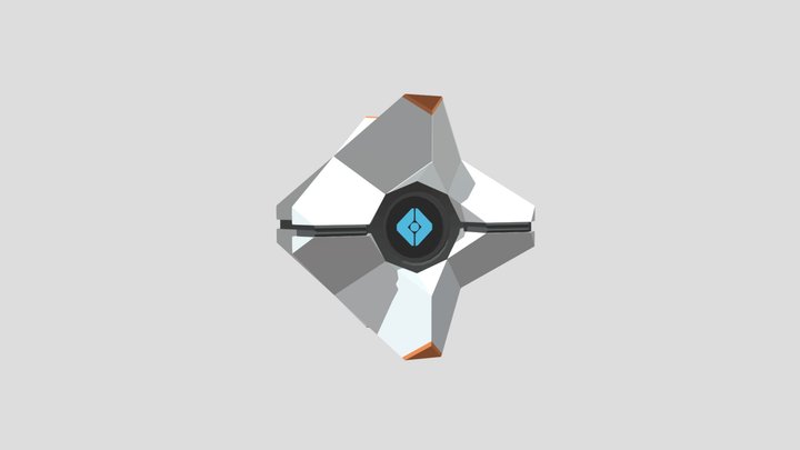 low poly ghost shell